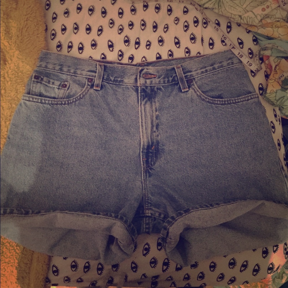 Levi's High Waisted Denim Shorts