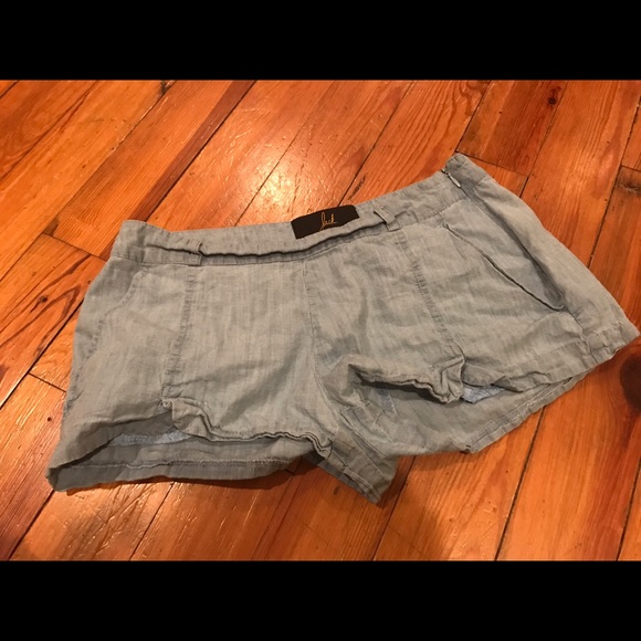 Light Blue "denim" 100% cotton Shorts - Picture 3 of 3