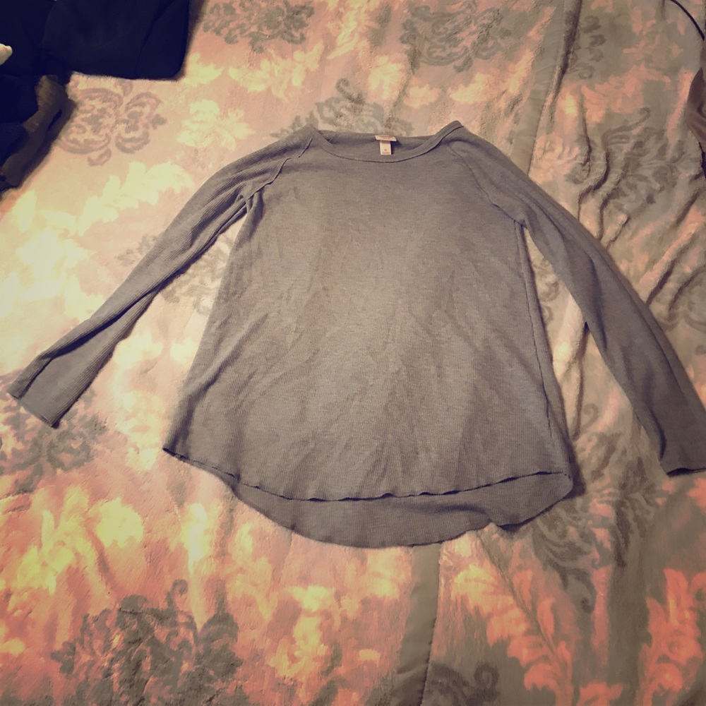 Mossimo Grey Long Sleeve Thermal Top