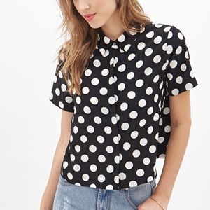 Forever 21 • Black Polka Dot Shirt