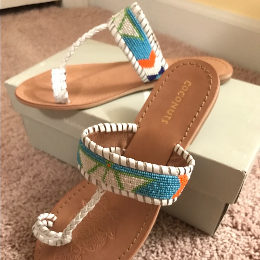 Coconuts by Matisse Beaded Sandals, Size 8