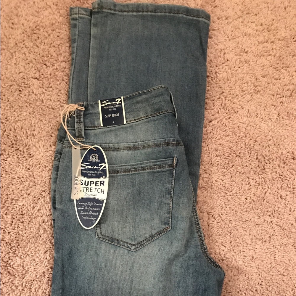 Seven7 for All Mankind Slim Bootcut Jeans, Sz 4