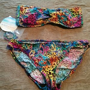 Multi-Color Two Piece Bikini Set