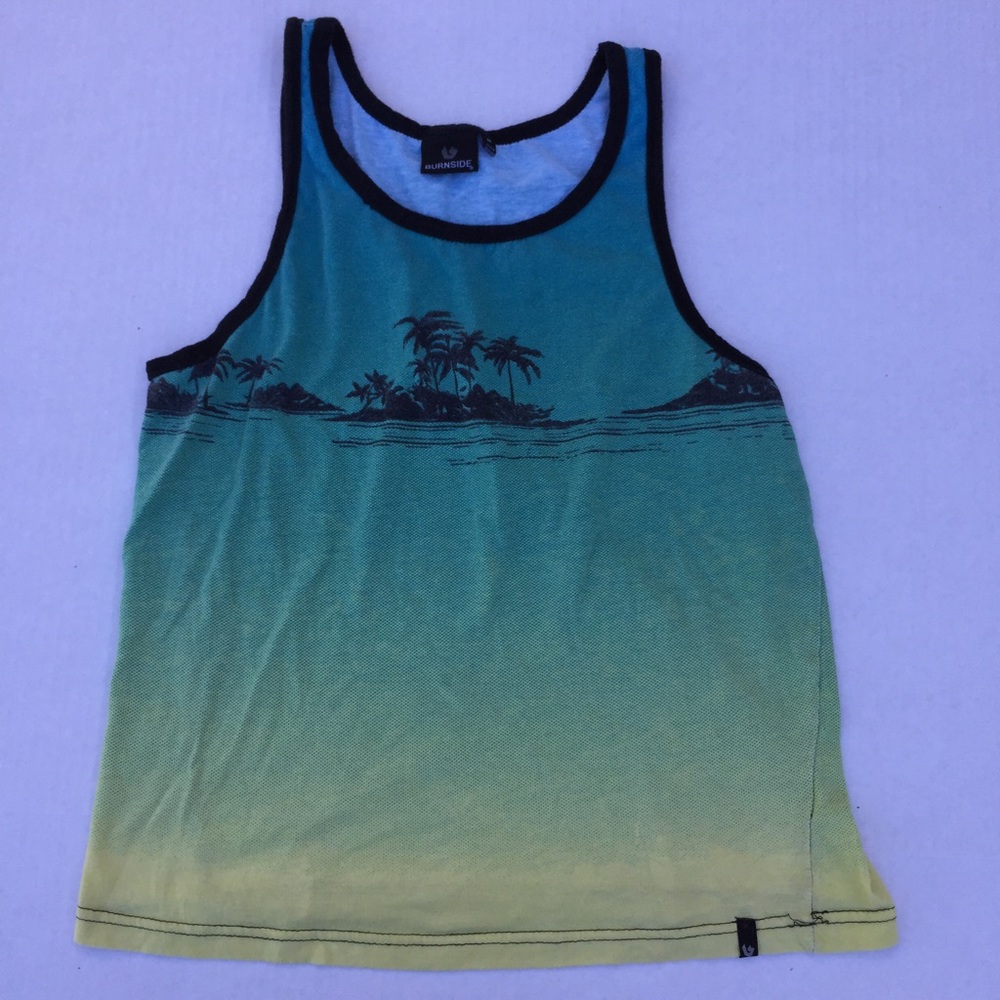 Boys Burnside Tank Top Island 🌴 Design Medium