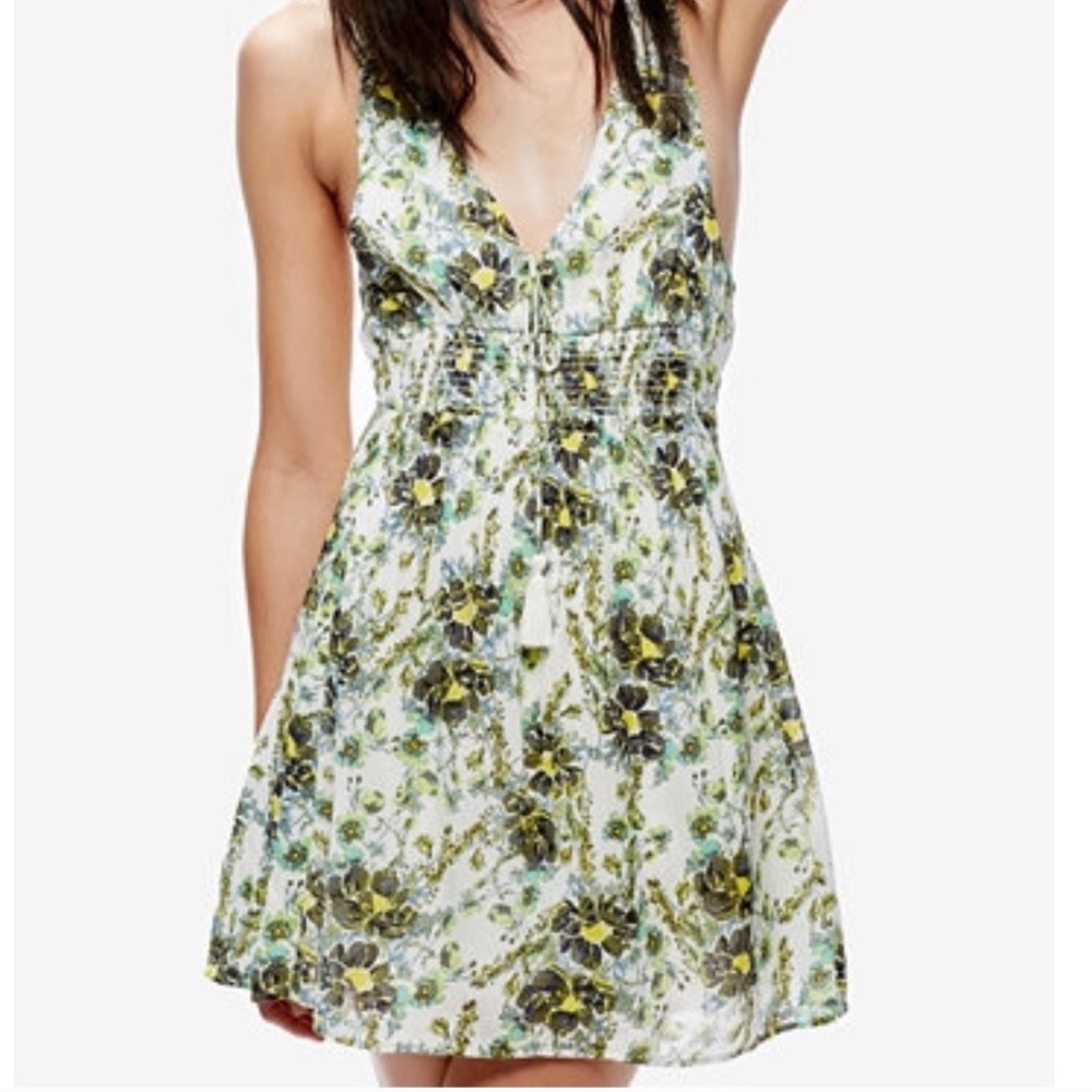 Free people beautiful green floral dress