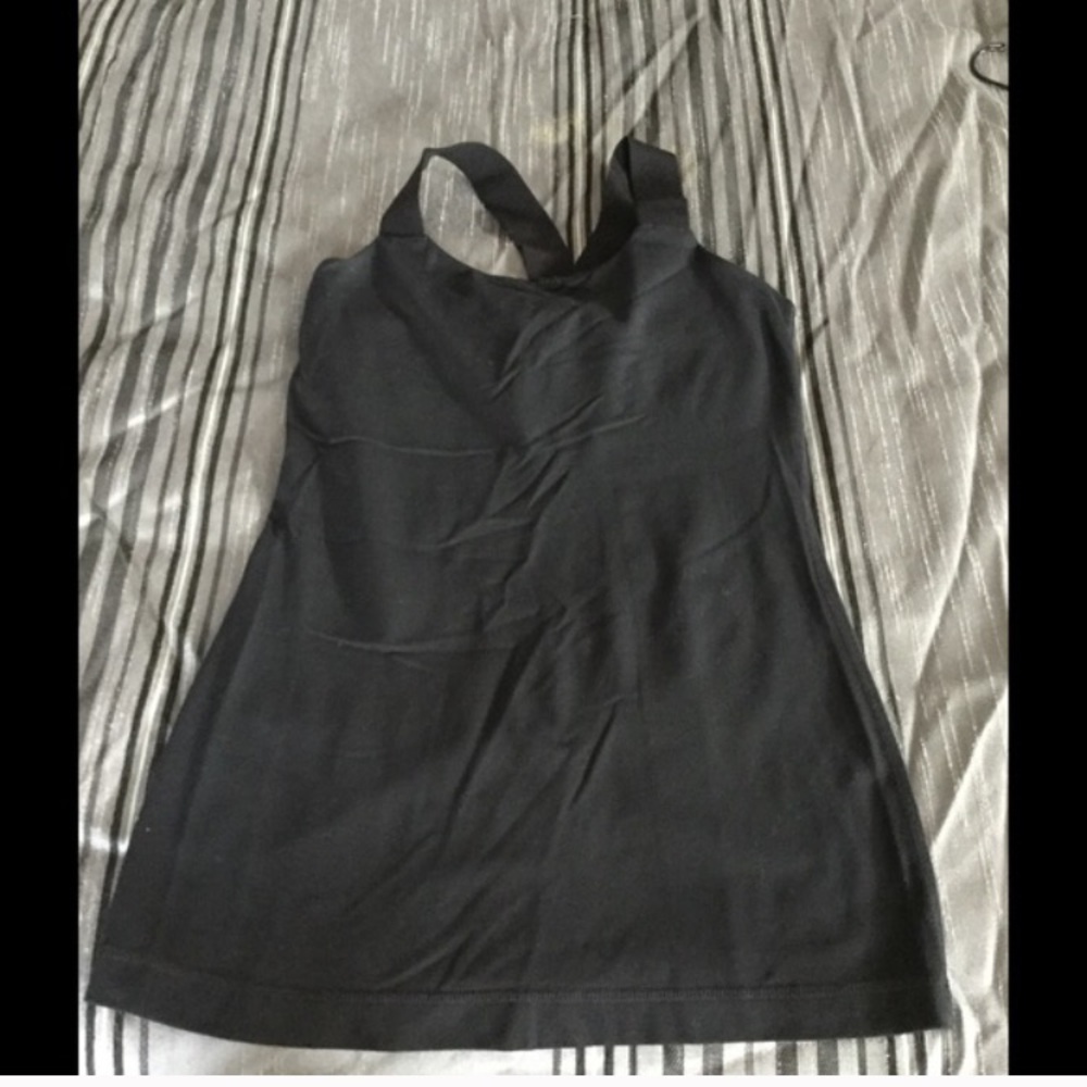 Lululemon Sexy Black Fitted Yoga Tank