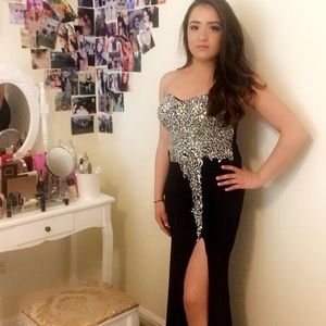 Black prom dress from Macy's