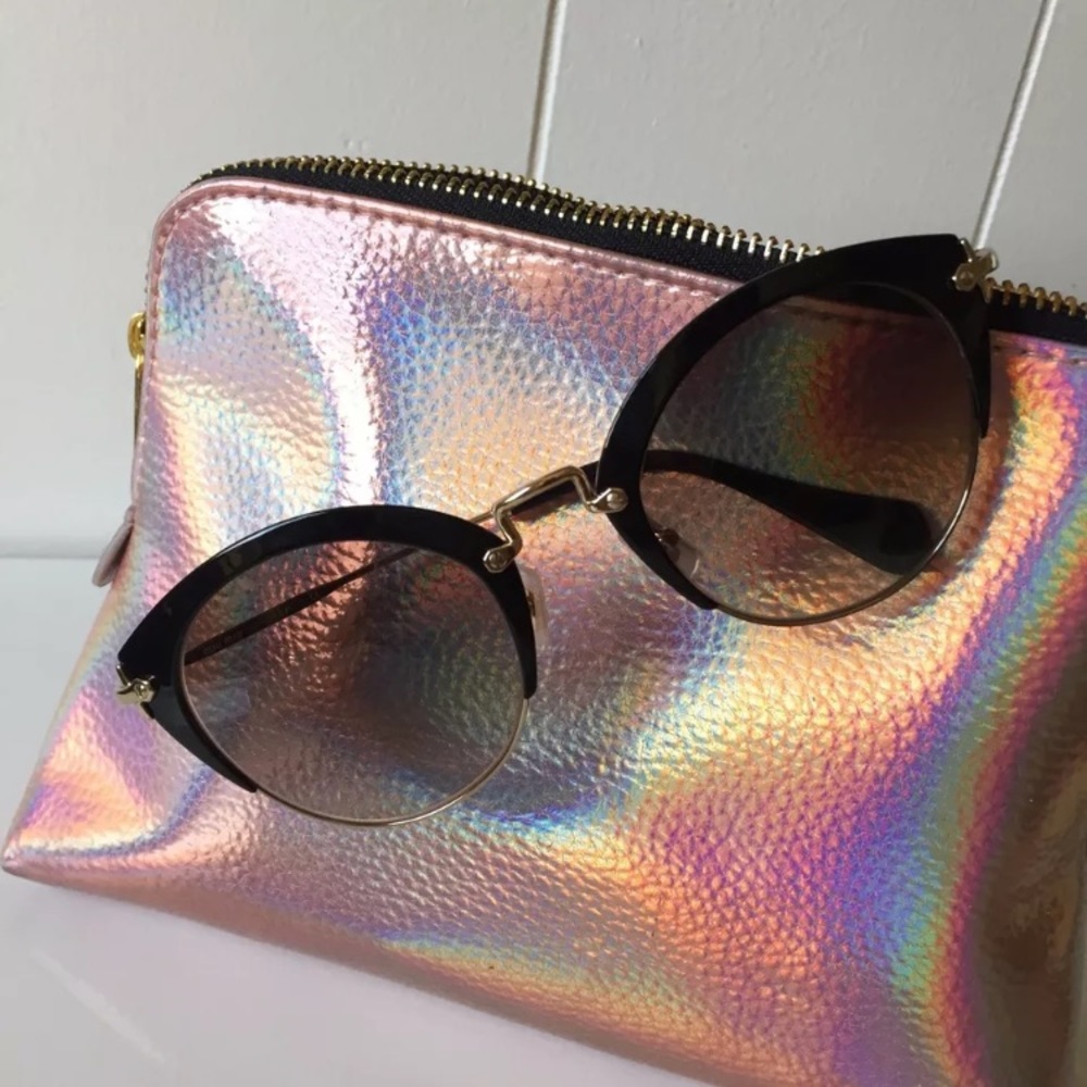 MIU MIU Sunglasses MU 53RS Black and Gold