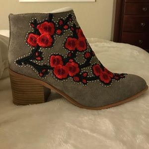 Jeffrey Campbell Cherry Blossom Embroidered Bootie