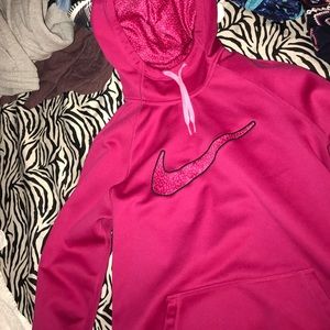 Pink Nike thermal sweater