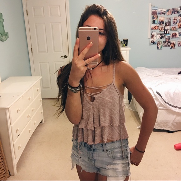 Pink Ruffled Tank - Picture 3 of 3