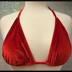 Velvet red bikini