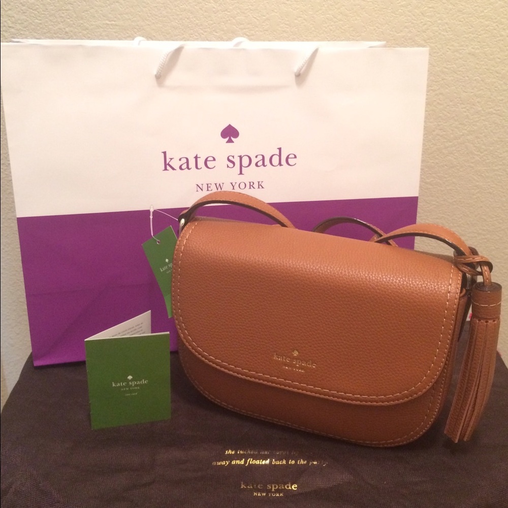 Kate Spade Adelaide McCall Warm Cognac Crossbody