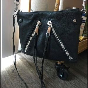 Rebecca Minkoff Black Moto crossbody purse