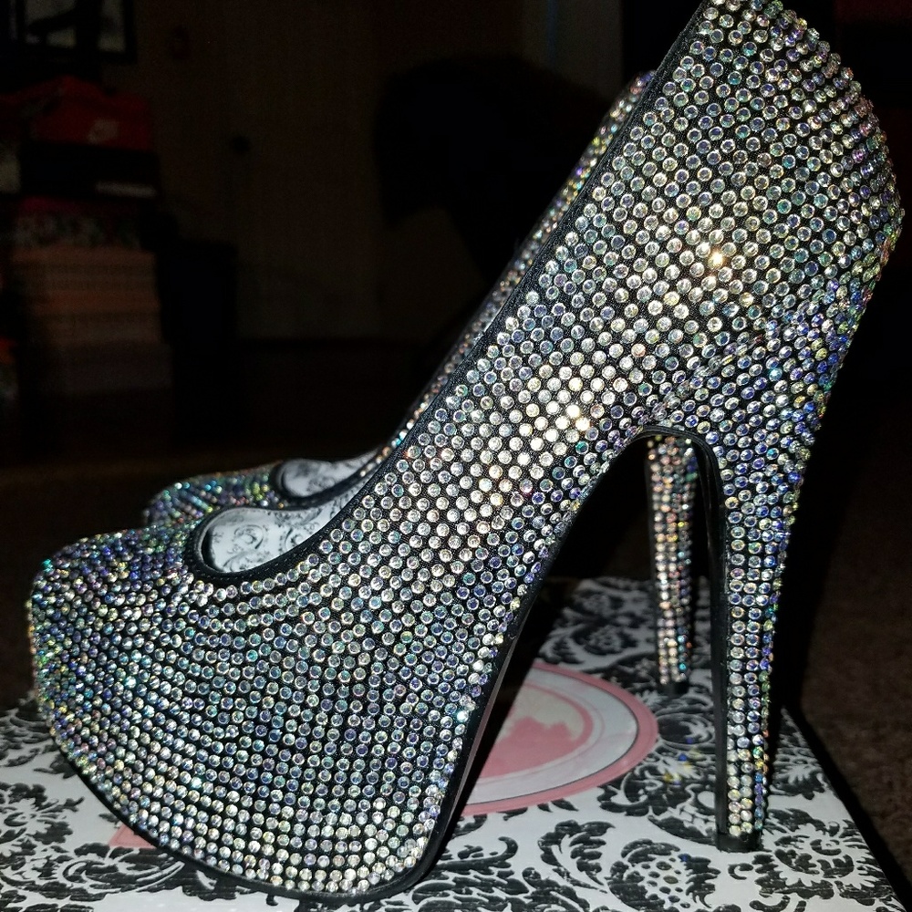 Rhinestone heels