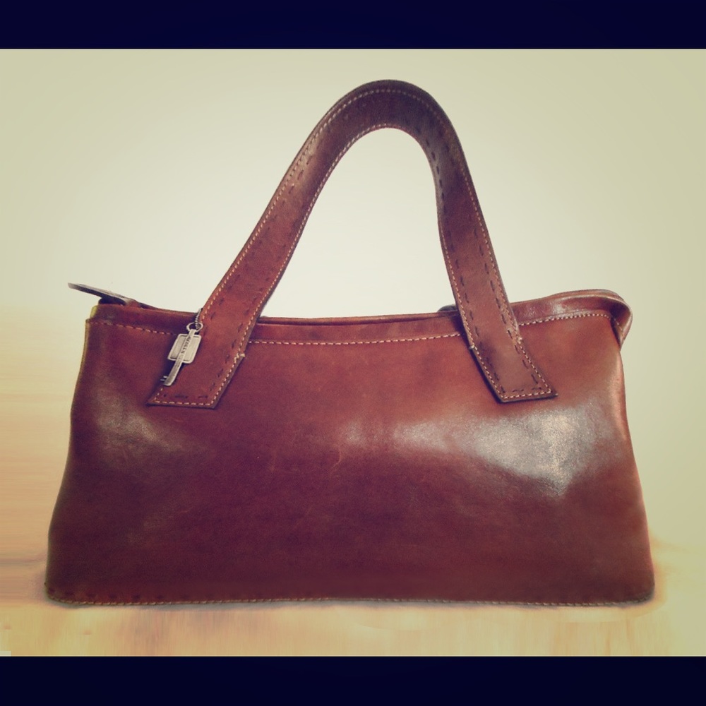 Fossil Saffiano Leather Bag  ++cross body strap