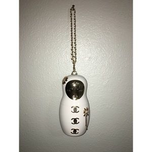 White and gold Designer purse clutch