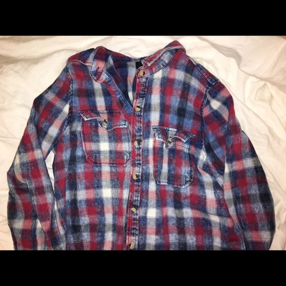 Pink & Purple Flannel Shirt (Urban Outfitters) - Picture 3 of 3