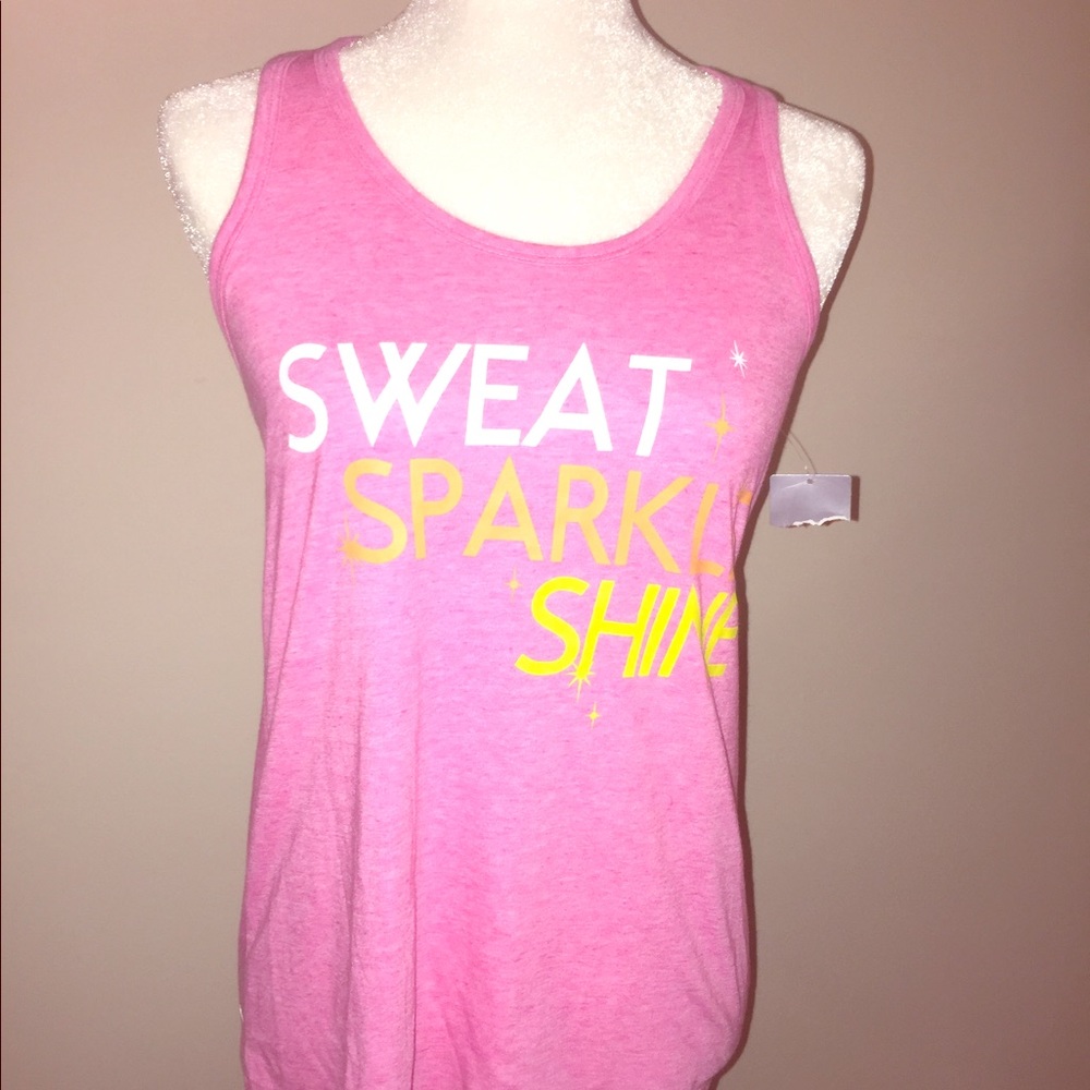 ❌SOLD❌Sweat, Sparkle, & Shine Workout Tank