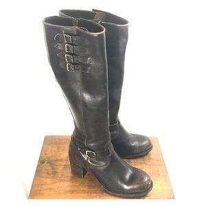 Frye Kelly Belted Tall Boots