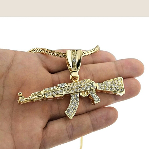 14K GOLD Plated ICED OUT CHAIN - Picture 1 of 2