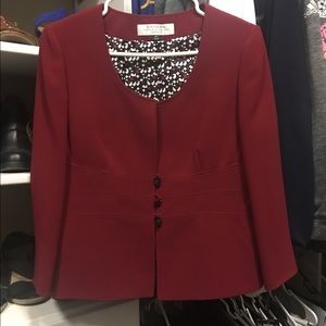 2 Piece Red Business Suit - Brand New