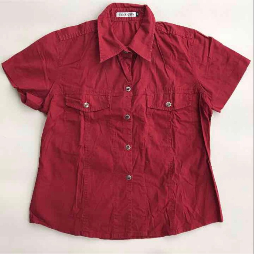 Colours Women's Button Down Shirt Size Medium