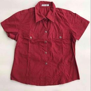 Colours Women's Button Down Shirt Size Medium