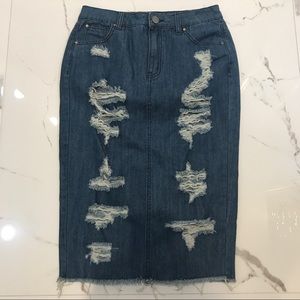 NWOT Denim Jean skirt sz 27