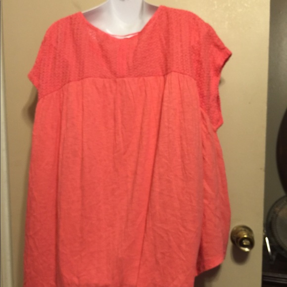 Crown  Ivy Sleeveless lace yoke top. NWOT - Picture 2 of 3