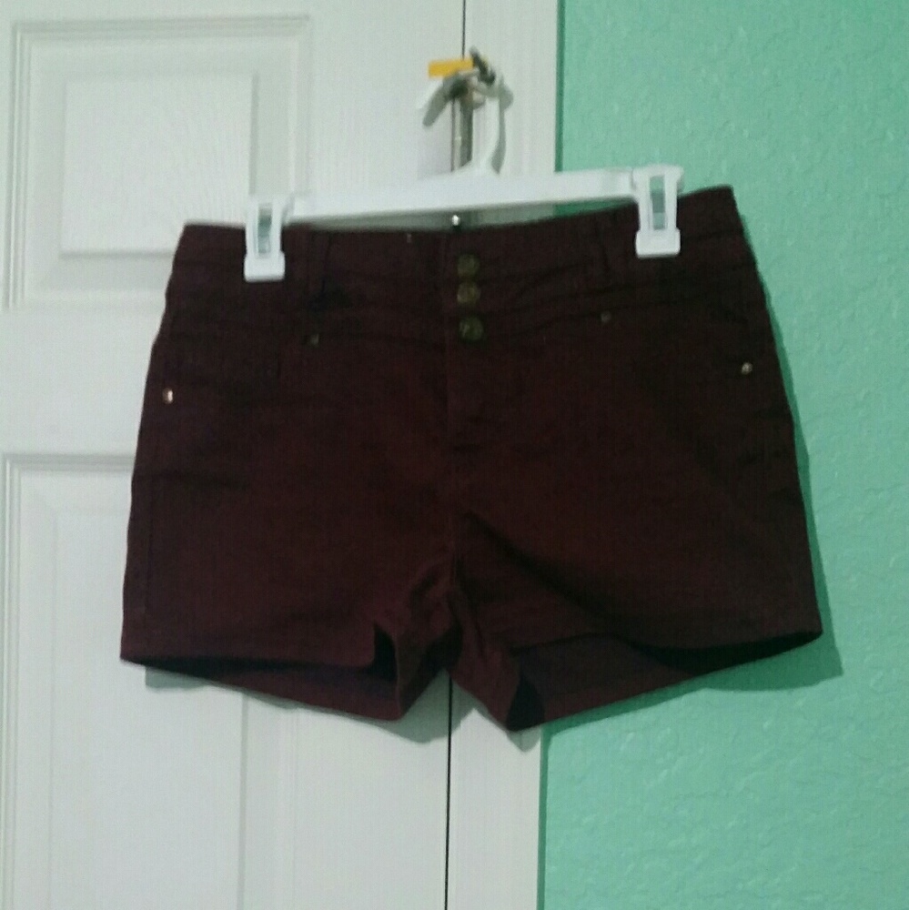 High waist denim shorts