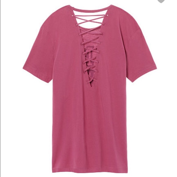 Pink Victoria secret Strappy Back Campus Tee❤️ - Picture 2 of 3