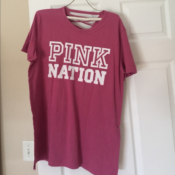 Pink Victoria secret Strappy Back Campus Tee❤️ - Picture 3 of 3
