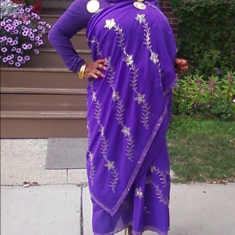 Purple Sari