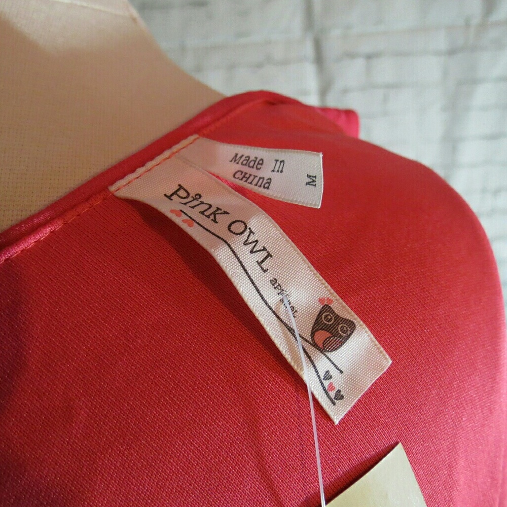 Pink Owl Apparel Pink Spaghetti Strap Dress - Picture 5 of 5