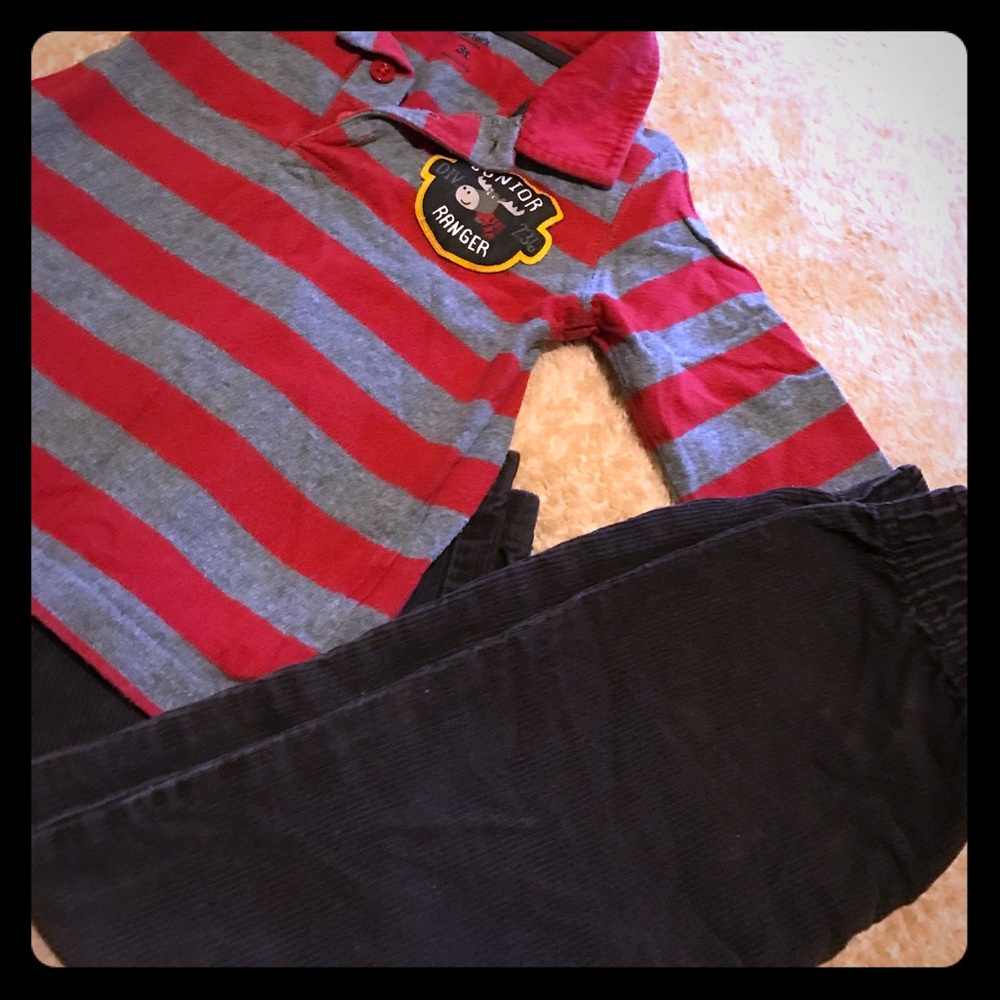 🔵Long sleeve shirt and pants for boys