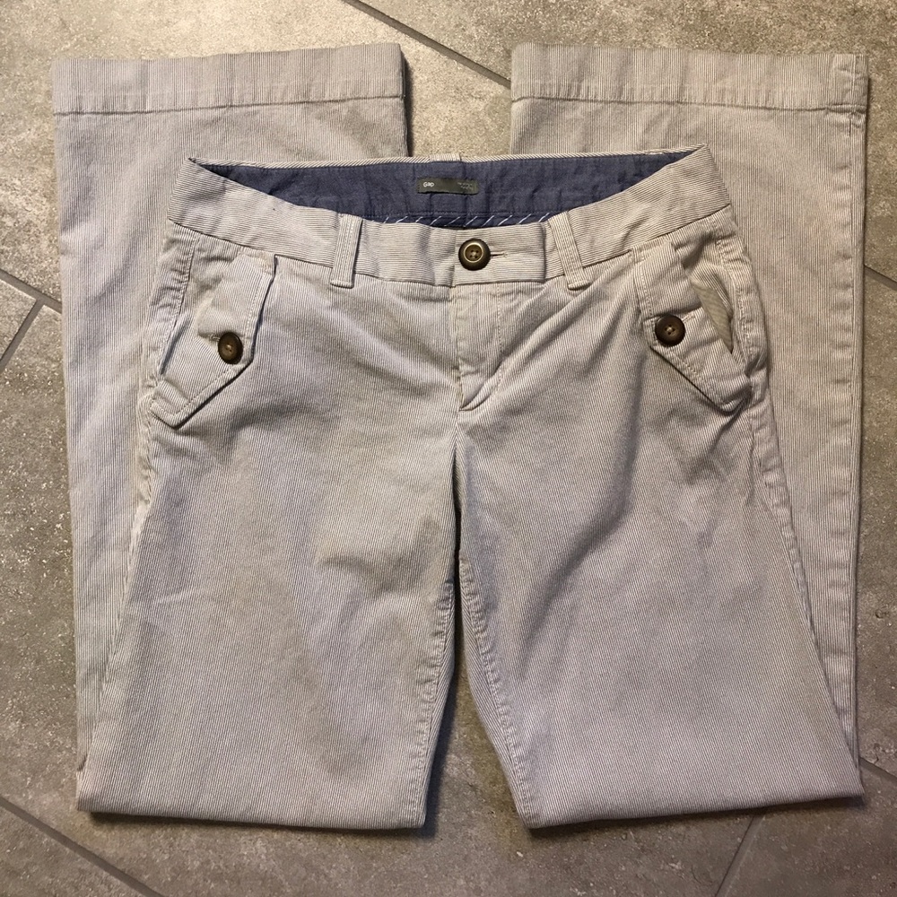 Gap trousers pinstriped, almost like seersucker