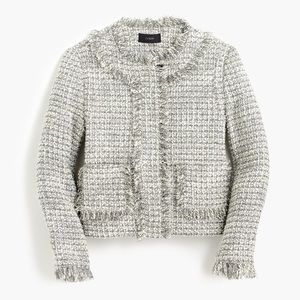 NWT J Crew Lady Jacket in metallic tweed