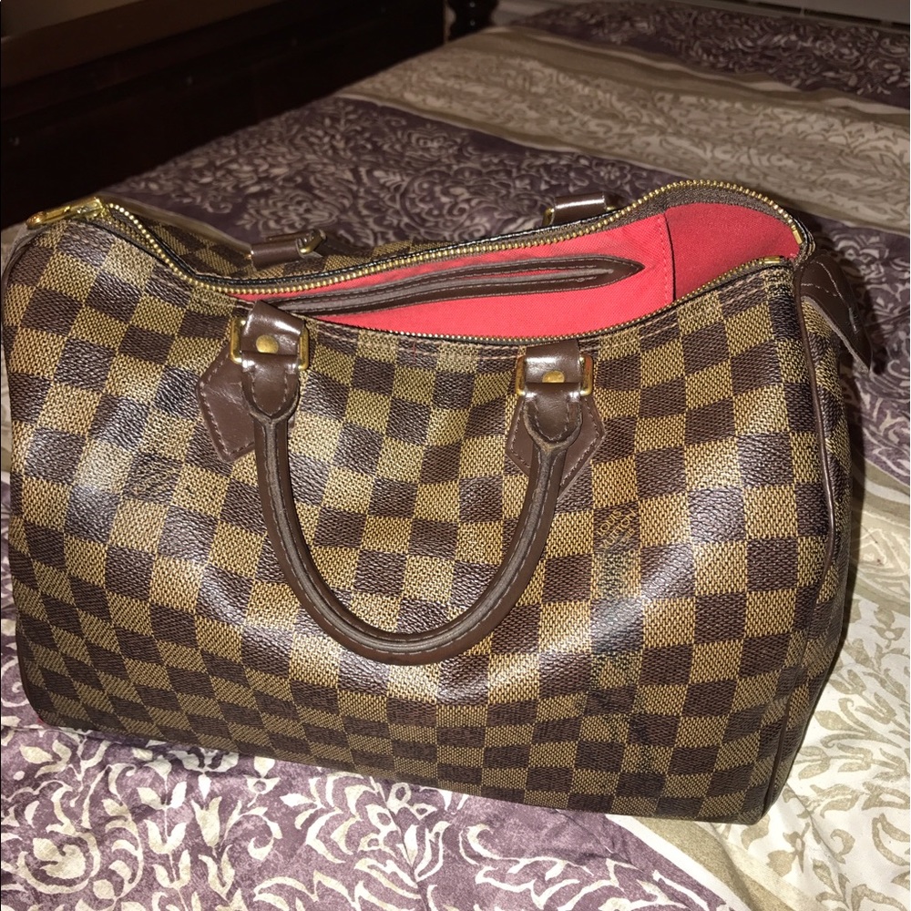 Authentic Louis Vuitton Damier Ebene Speedy 30