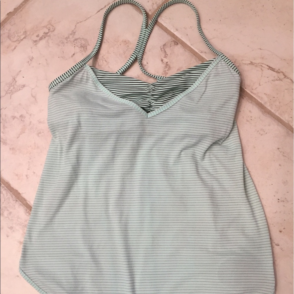 Lululemon Roll Out Bra Tank Mint Robins Egg Blue 6