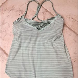 Lululemon Roll Out Bra Tank Mint Robins Egg Blue 6