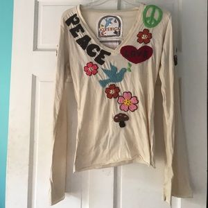 Joystick bohemian gypsy cream top