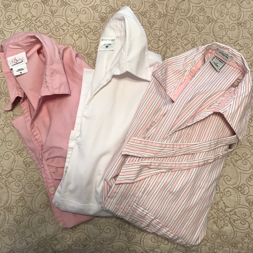 Lot of maternity dress shirts