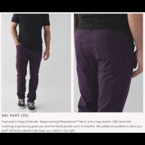 Lululemon men's abc pants 36 Clearance
