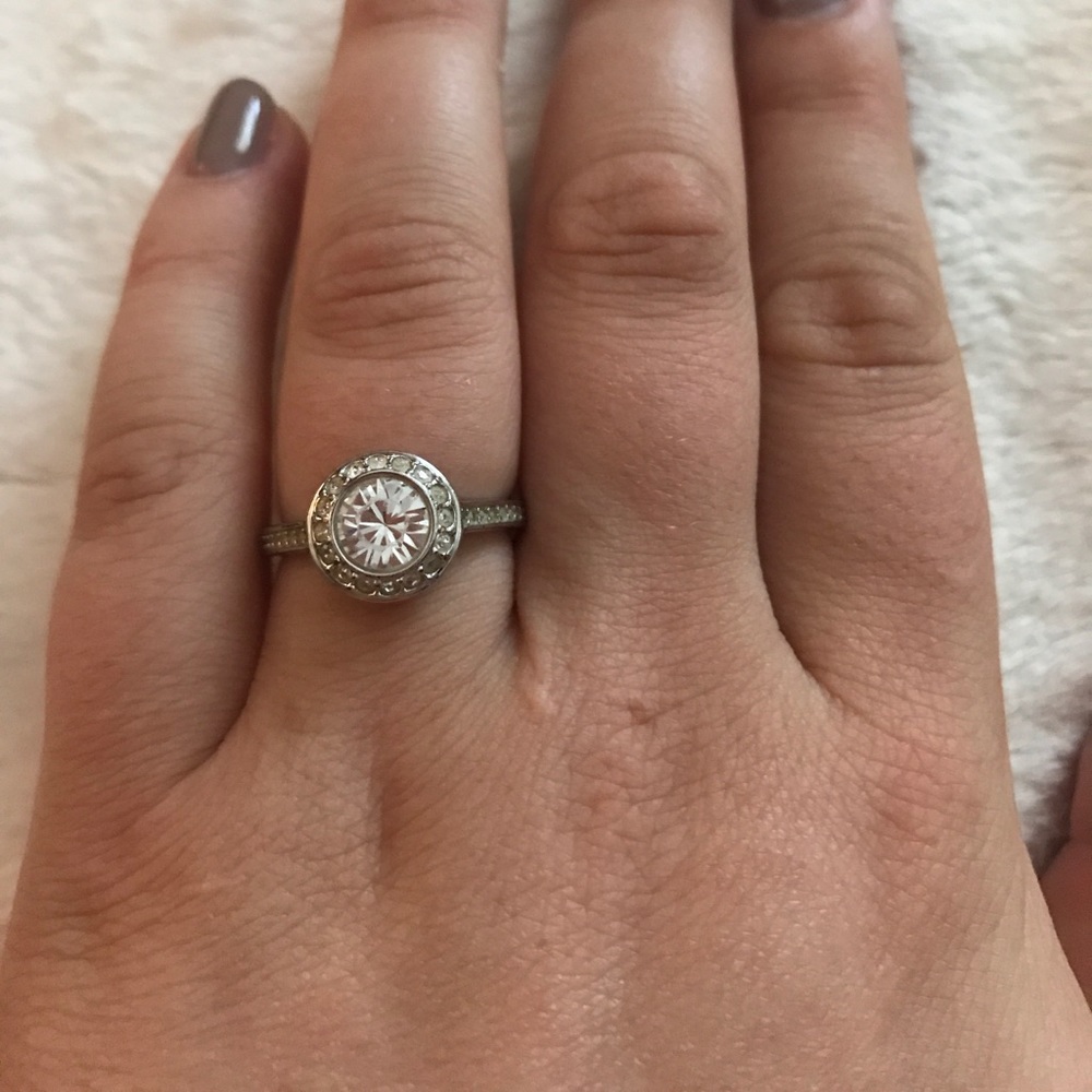 Swarovski Engagement Style Ring