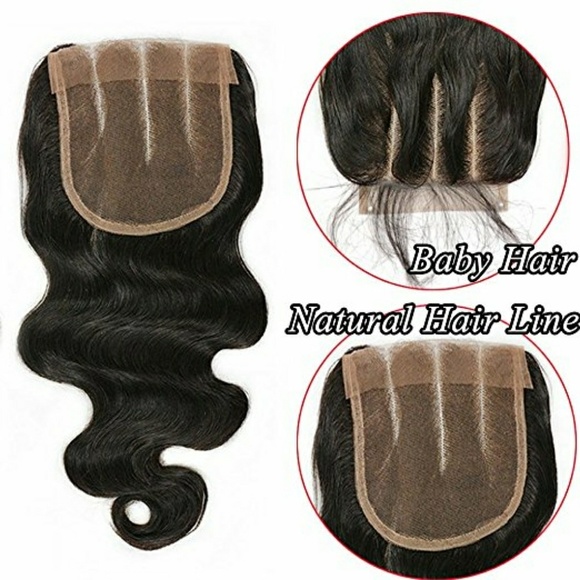 Beautiful parted Lace closure 4x4 Bodywave