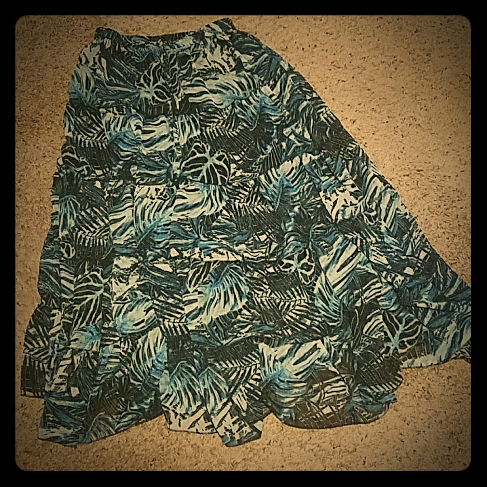 Tropical maxi skirt