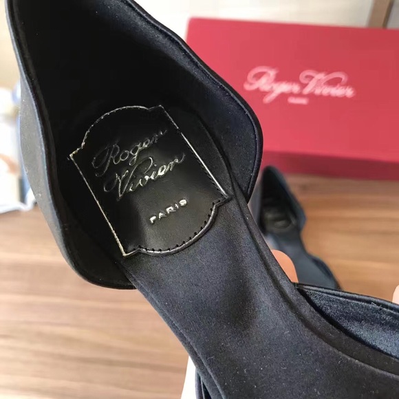 Roger Viver Chips Strass Ballerinas in Silk - Picture 3 of 7