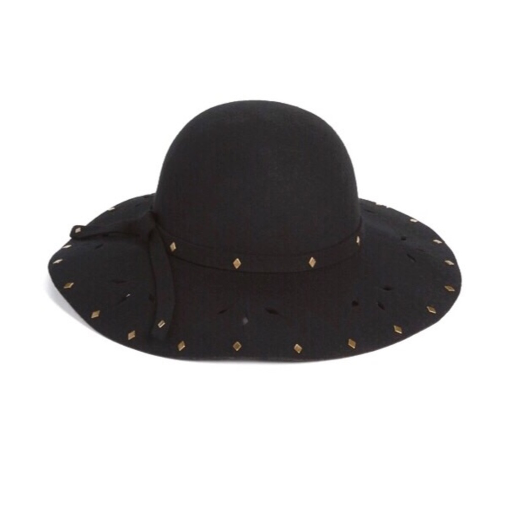 NWT Wool Hat with Gold Studs