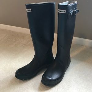 Black Hunter Boots (Riding Boot Style)